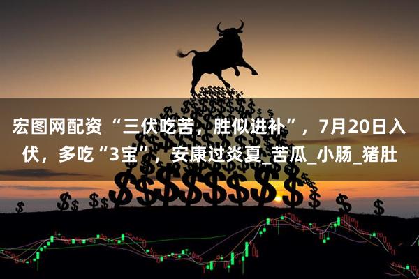 宏图网配资 “三伏吃苦，胜似进补”，7月20日入伏，多吃“3宝”，安康过炎夏_苦瓜_小肠_猪肚