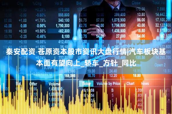 秦安配资 苍原资本股市资讯大盘行情|汽车板块基本面有望向上_轿车_方针_同比